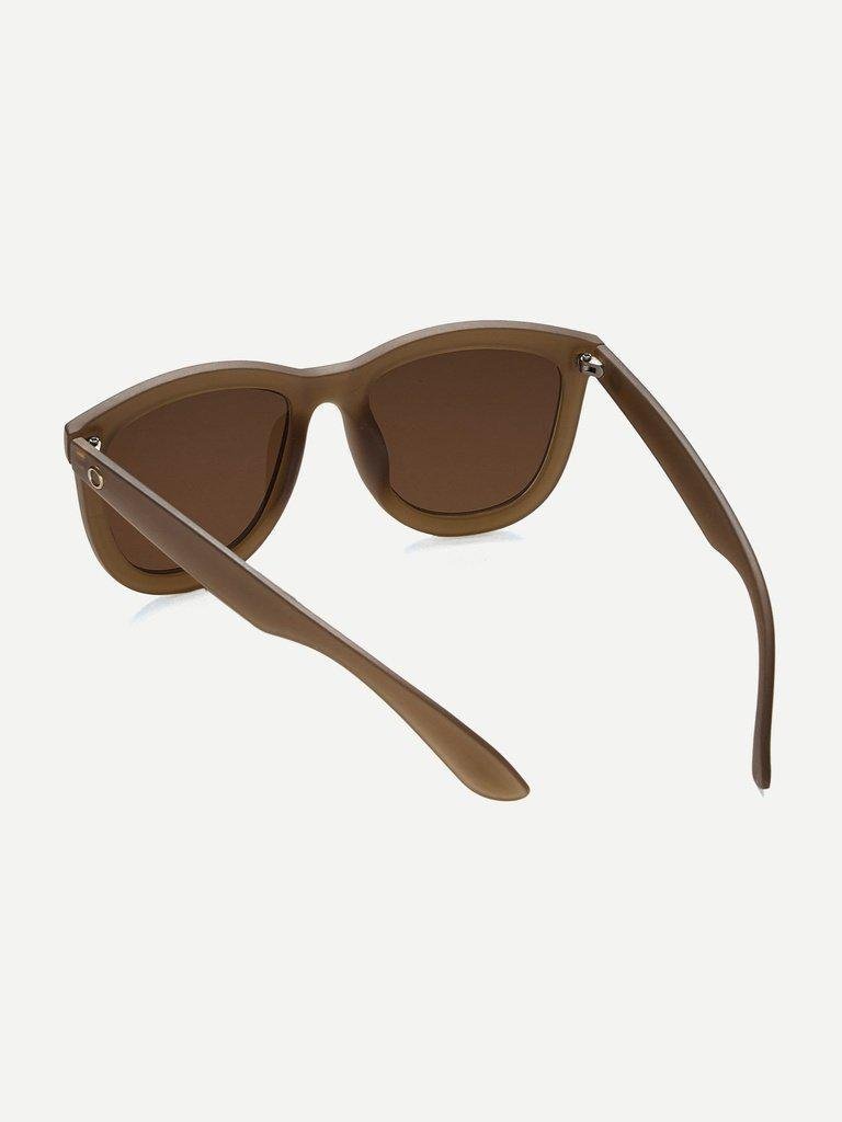 Metal Ring Detail Mirror Lens Sunglasses-accessories-Des Mess