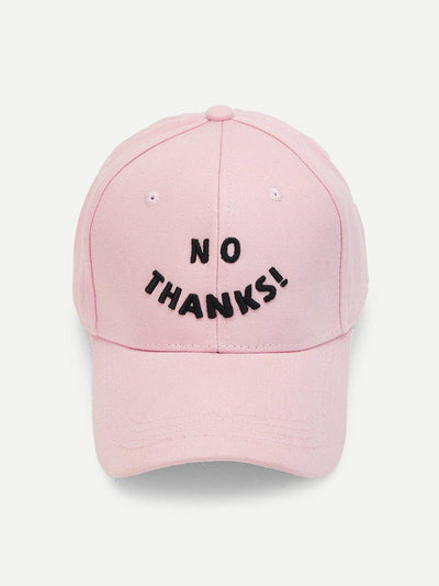 Embroidered Letter Baseball Cap-accessories-Des Mess