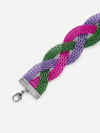Color Block Twist Bracelet--Des Mess