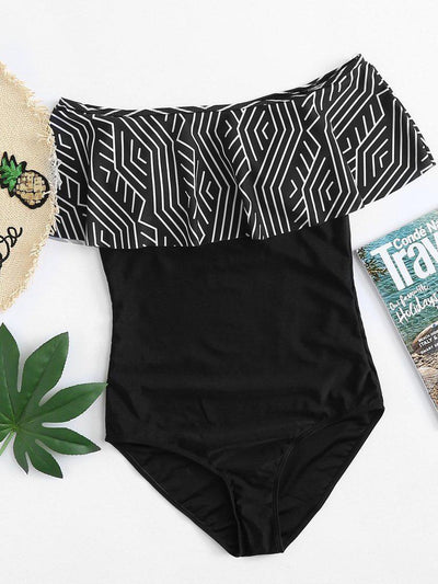 Off The Shoulder Swimsuit-swimwear-Des Mess