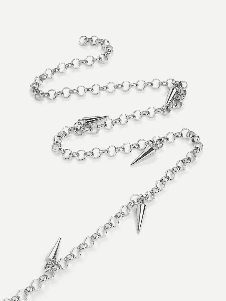 Metal Cone Decorated Waist Chain-accessories-Des Mess