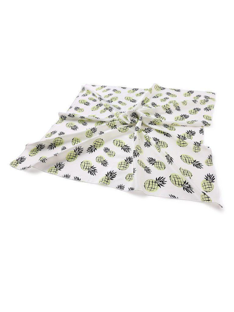 Pineapple Print Satin Bandana-accessories-Des Mess