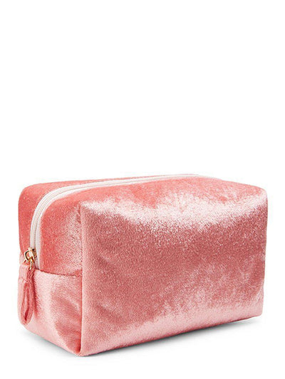 Velvet Zipper Makeup Bag-makeup-Des Mess