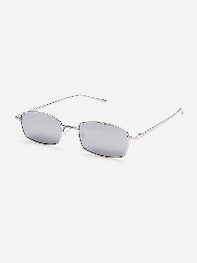 Minimalist Rectangle Lens Sunglasses-accessories-Des Mess