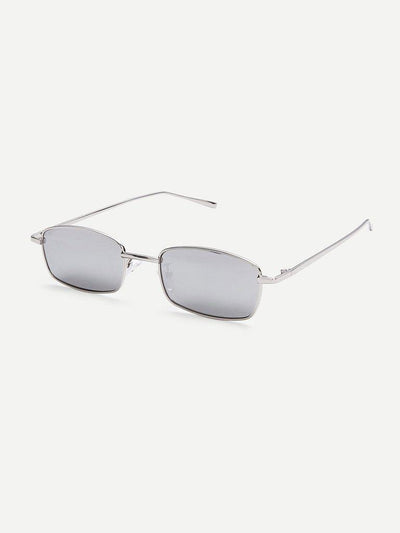 Minimalist Rectangle Lens Sunglasses-accessories-Des Mess