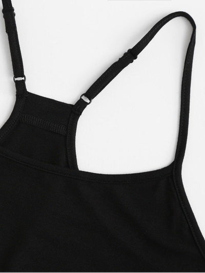 Y-Back Striped Sports Bra & Panty Lingerie Set-sportswear-Des Mess