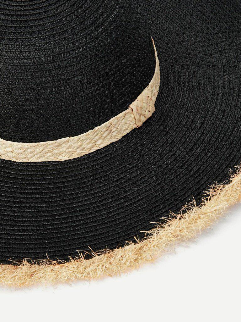 Raw Edge Straw Hat--Des Mess