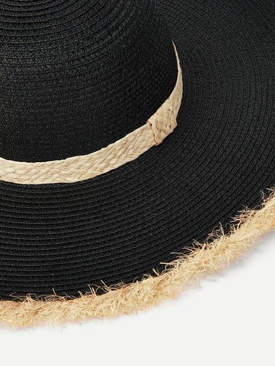 Raw Edge Straw Hat--Des Mess