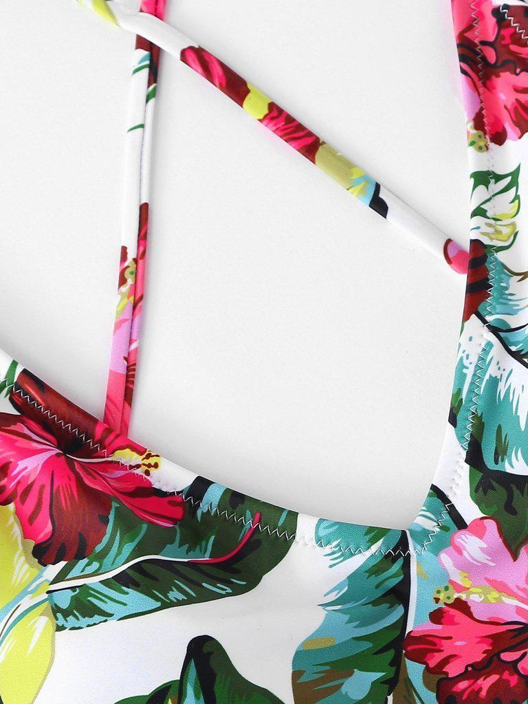 Tropical Print Swimsuit-swimwear-Des Mess