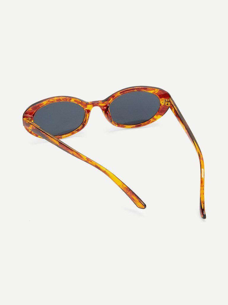 Leopard Frame Flat Lens Sunglasses-accessories-Des Mess