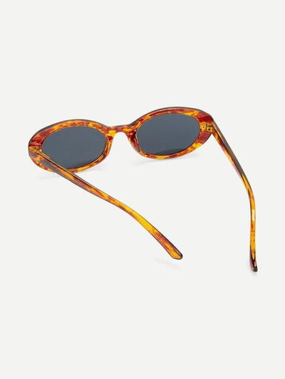 Leopard Frame Flat Lens Sunglasses-accessories-Des Mess