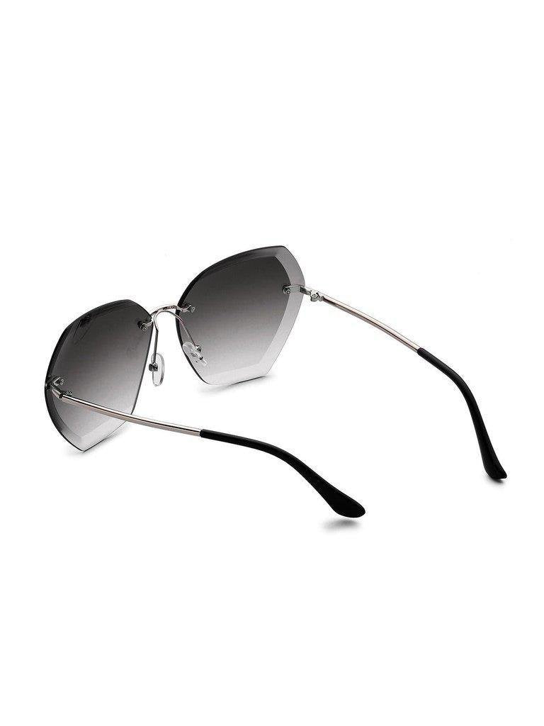 Rimless Oversized Sunglasses-accessories-Des Mess