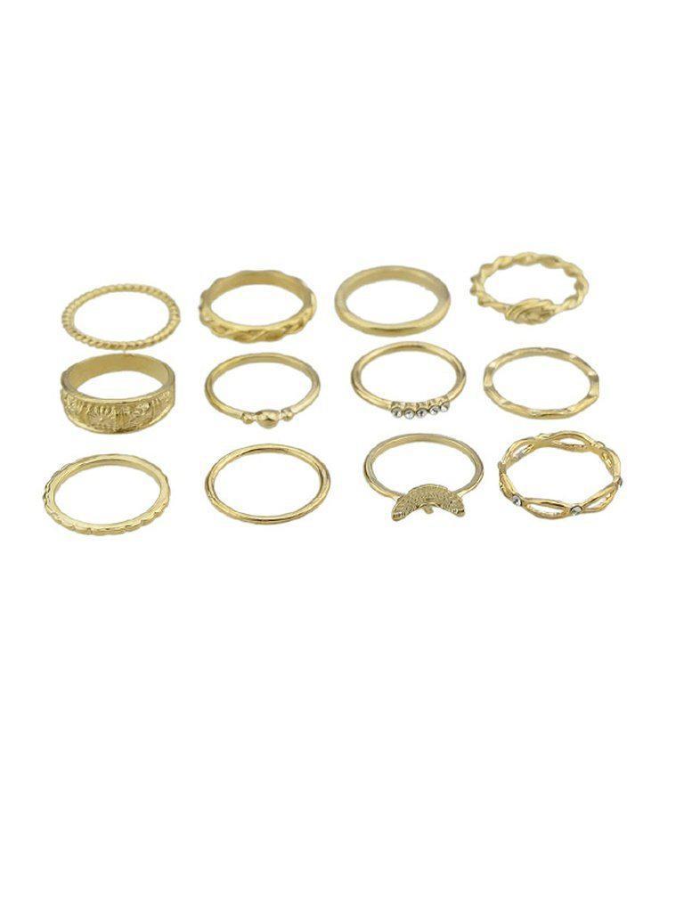 12Pcs/Set Knuckle Ring Set-jewelry-Des Mess