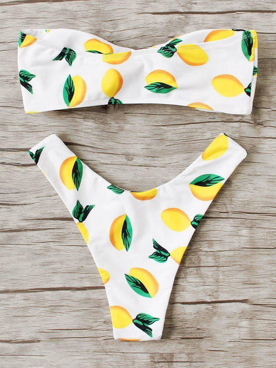 High Leg Twist Bikini Set-swimwear-Des Mess