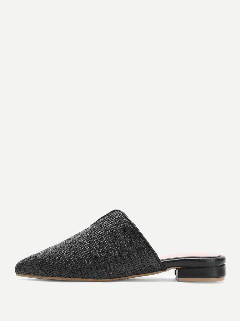 Pointed Toe Woven Flats-shoes-Des Mess