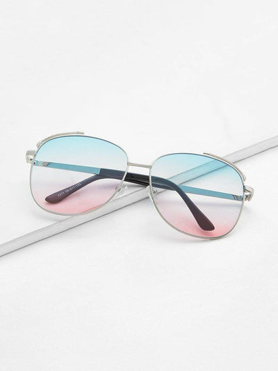 Ombre Lens Aviator Sunglasses-accessories-Des Mess
