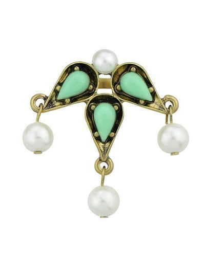 Green Pearl Gemstone Ring-jewelry-Des Mess