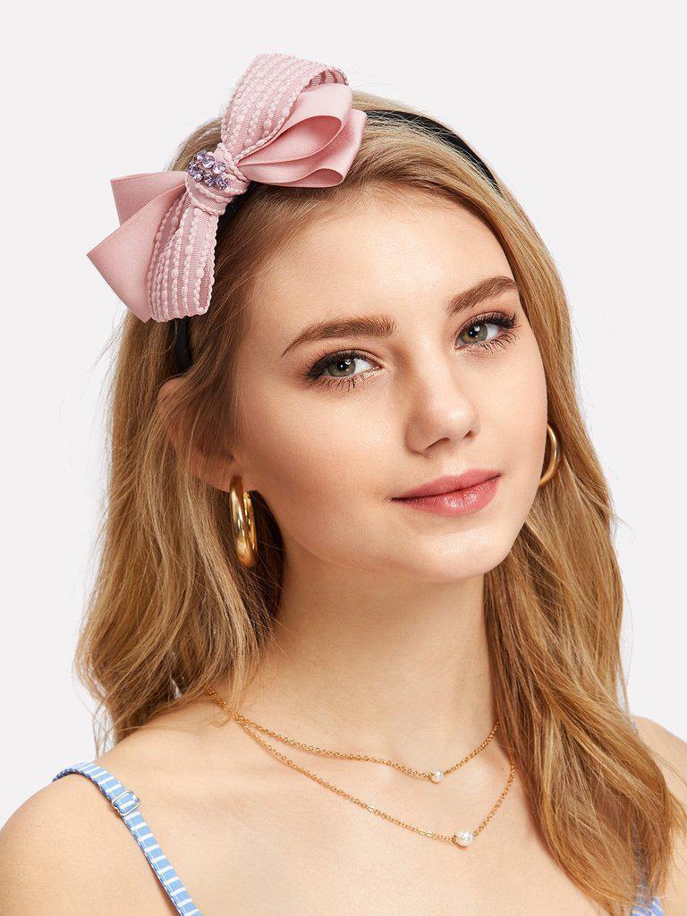 Rhinestone Bow Design Hair Tie-hair-Des Mess