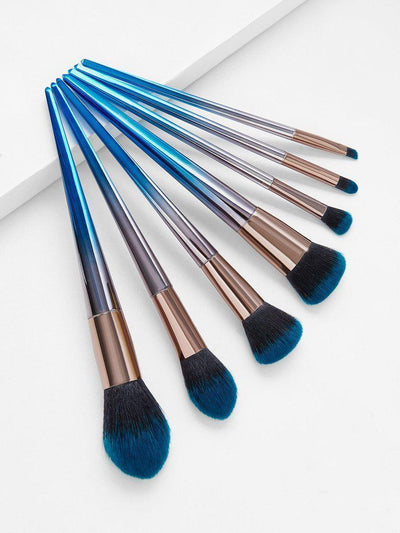 Two Tone Bristle Makeup Brush 7pcs-makeup-Des Mess