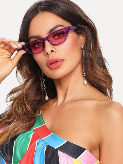 Cat Eye Mirror Lens Sunglasses-accessories-Des Mess