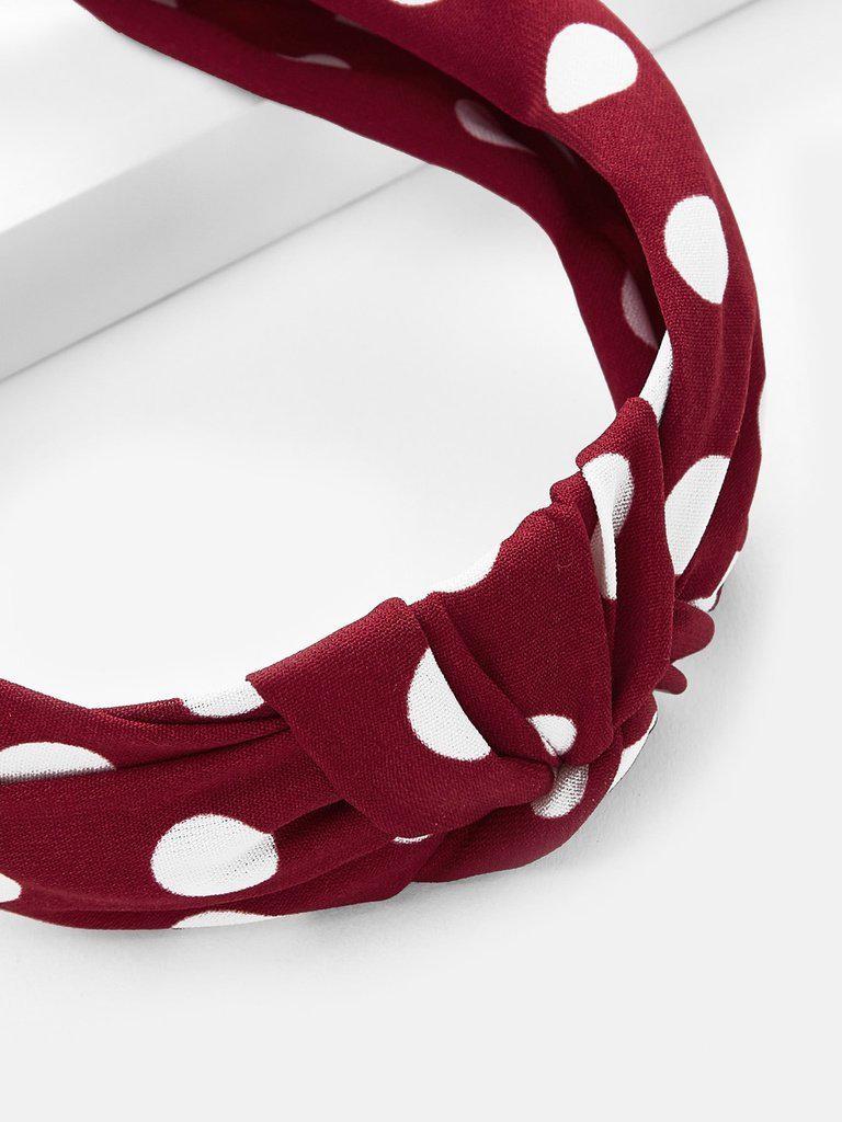 Polka Dot Knot Headband-hair-Des Mess