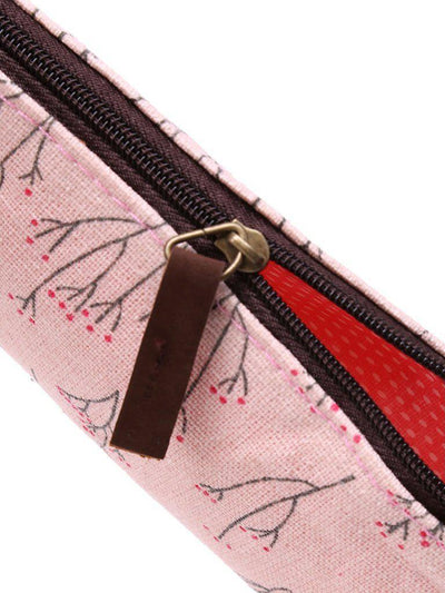 Plant Print Accessory Case-makeup-Des Mess