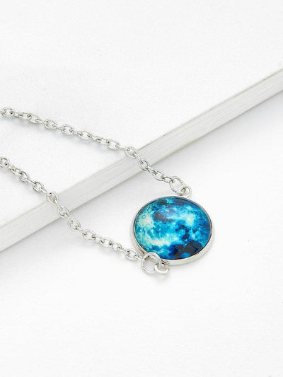 Luminous Round Charm Link Bracelet--Des Mess