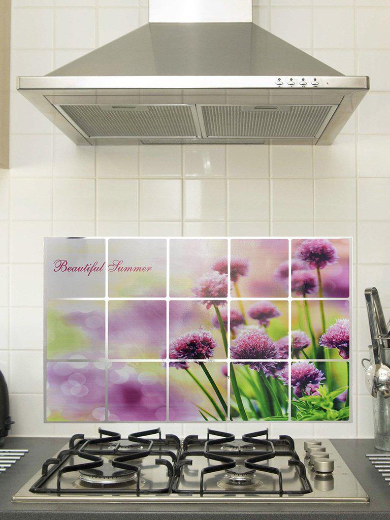 Flower Pattern Oil Proof Sticker-others-Des Mess