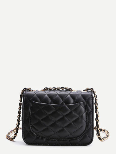 Black Twist Lock Crossbody Bag-accessories-Des Mess