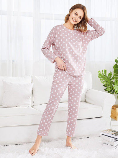Polka Dot PJ Set-loungewear-Des Mess