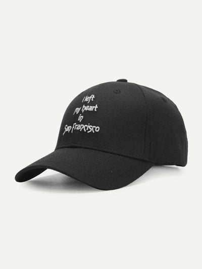 Embroidered Letter Baseball Cap-accessories-Des Mess