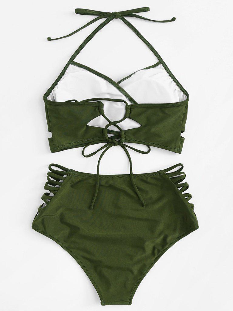 Cross Wrap Strappy Bikini Set--Des Mess