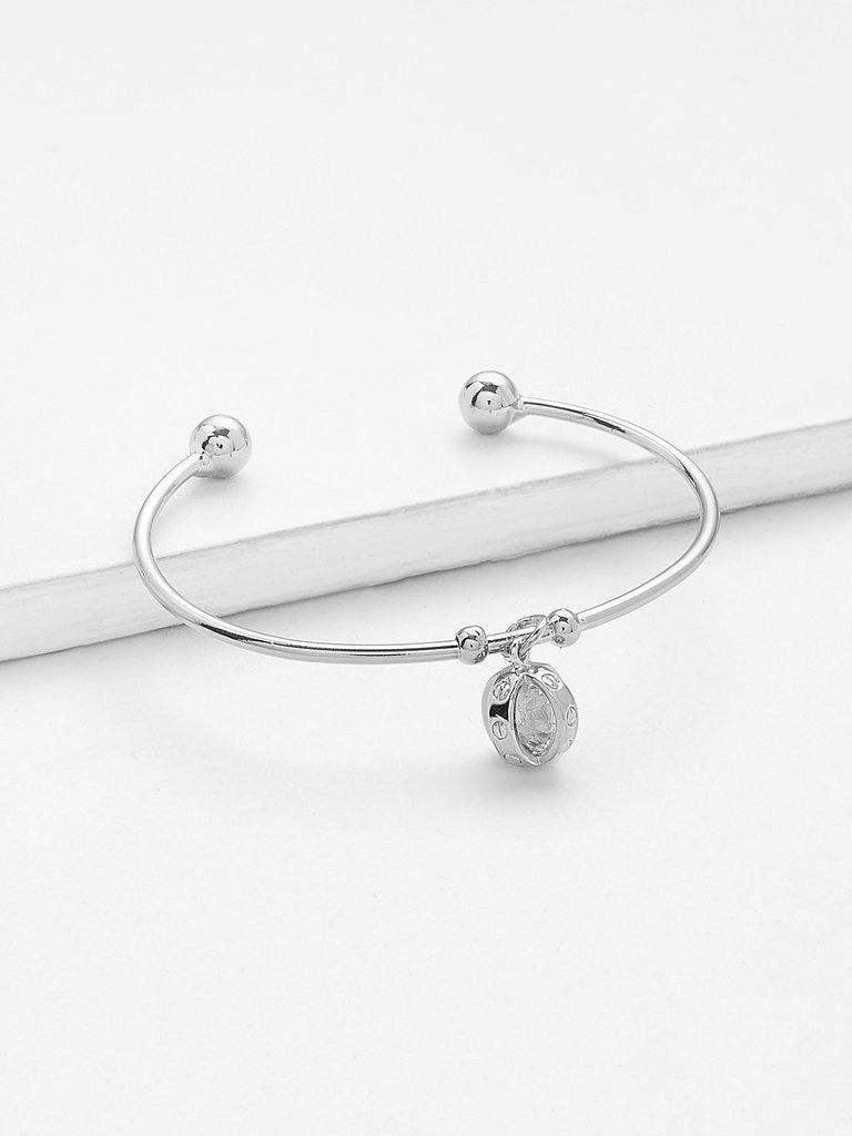Charm Detail Cuff Bangle-jewelry-Des Mess