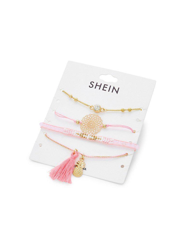 Tassel & Pineapple Design Bracelet Set--Des Mess