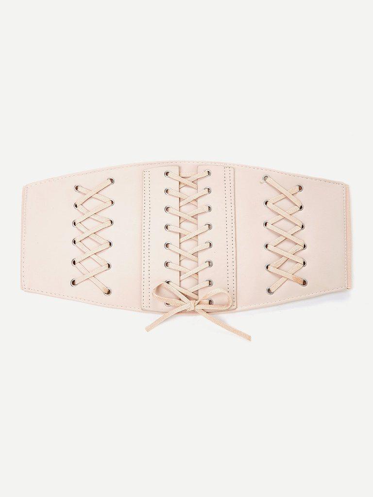 Lace Up Elastic Belt-accessories-Des Mess
