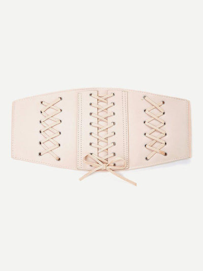 Lace Up Elastic Belt-accessories-Des Mess