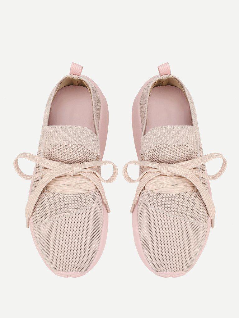 Knitted Laser Out Sneakers-shoes-Des Mess