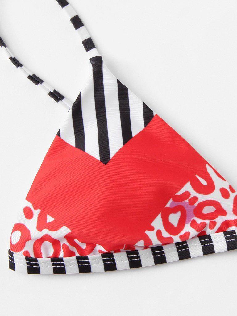 Striped Leopard Bikini Set--Des Mess