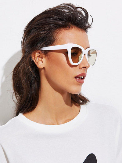 Chunky Frame Cat Eye Sunglasses-accessories-Des Mess