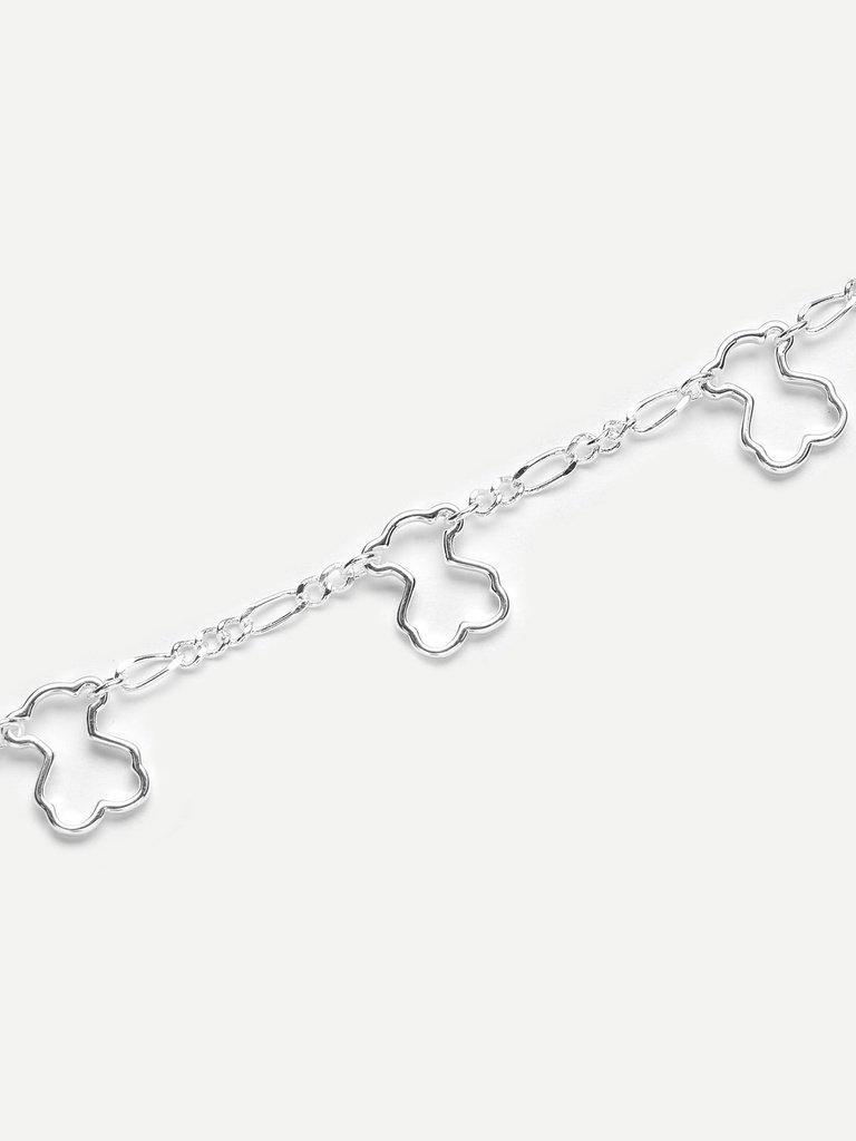 Hollow Charm Detail Link Bracelet--Des Mess