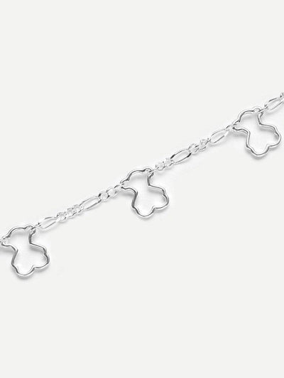Hollow Charm Detail Link Bracelet--Des Mess