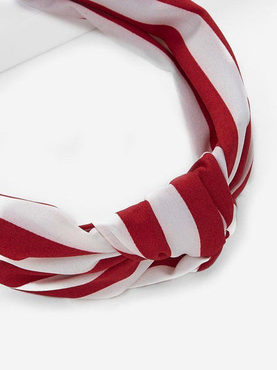 Striped Knot Headband-hair-Des Mess