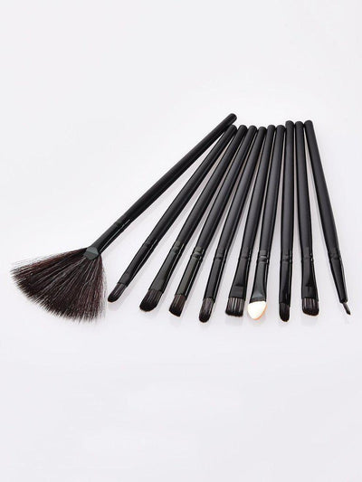 Fan Shaped Makeup Brush 10pcs-makeup-Des Mess