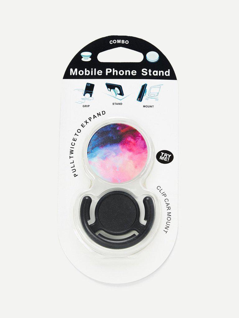 Watercolor Round Gasbag Phone Holder-others-Des Mess