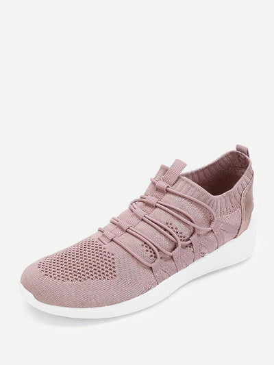 Knit Design Slip On Sneakers-shoes-Des Mess