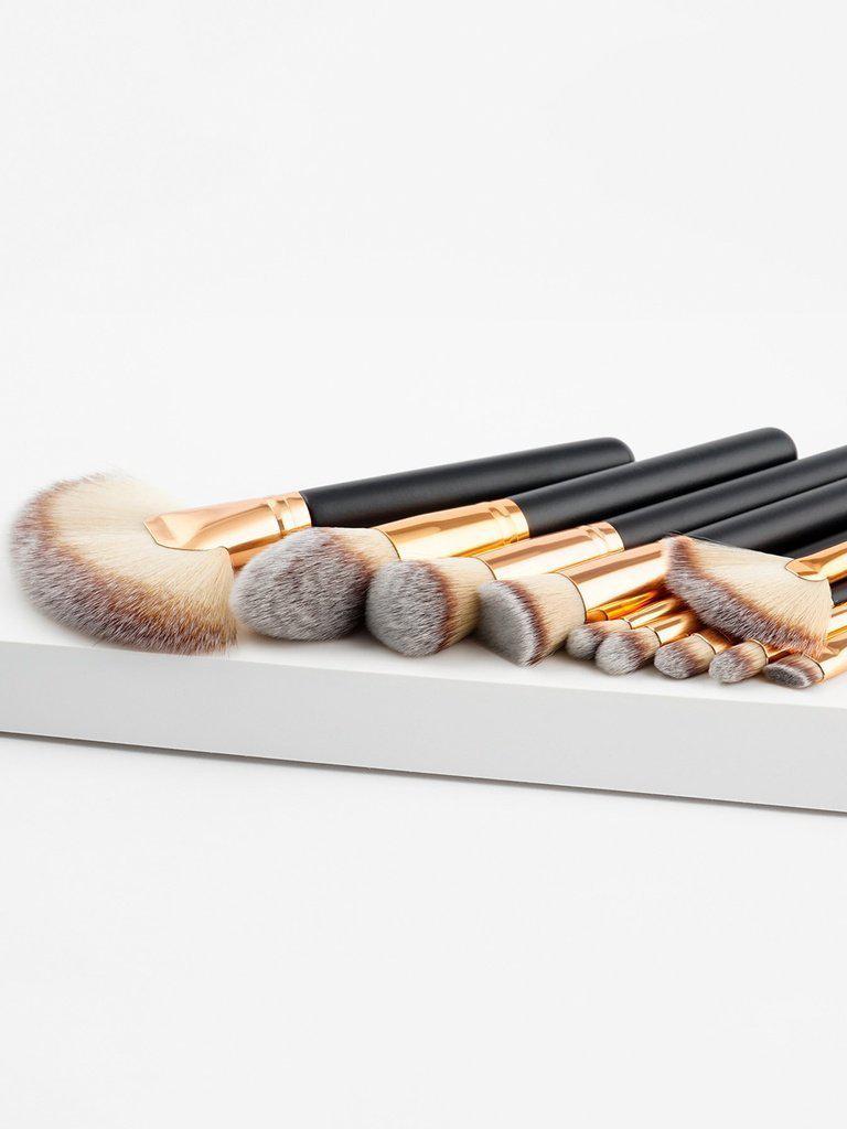 Two Tone Handle Makeup Brush Set 10pcs--Des Mess
