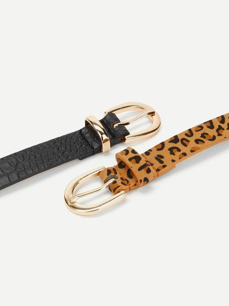 Leopard Belt 2pcs-accessories-Des Mess