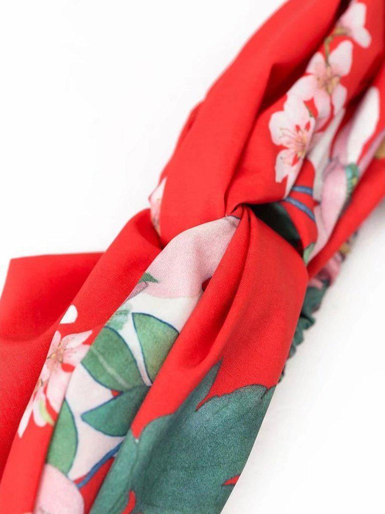 Floral Print Turban Headband-hair-Des Mess