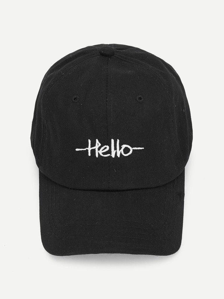 Embroidered Letter Baseball Cap--Des Mess