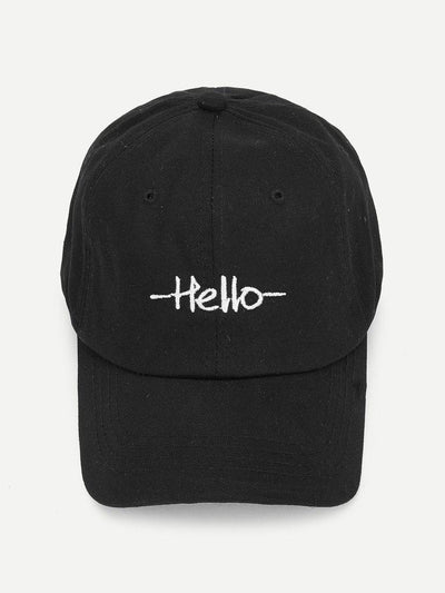 Embroidered Letter Baseball Cap--Des Mess